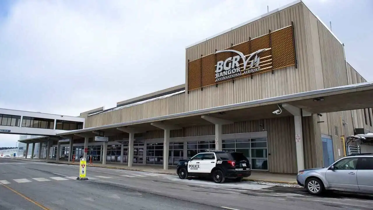 Bangor International Airport (BGR) in Maine serving domestic and international flights