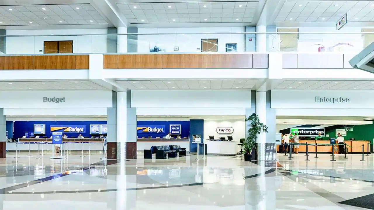 DFW Airport car rental center location and shuttle service