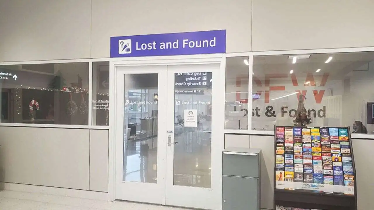 DFW Airport Lost and Found office near Terminal E baggage claim