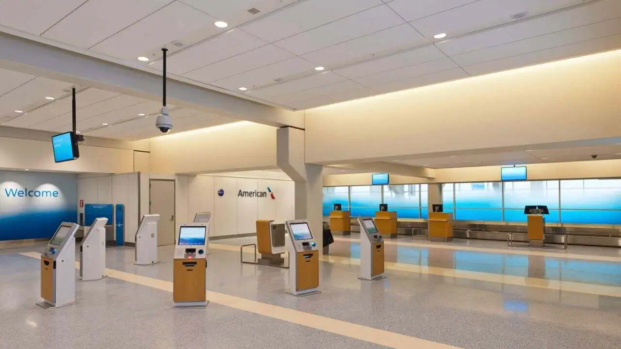 DFW Terminal A at Dallas Fort Worth International Airport showing gates and passenger area