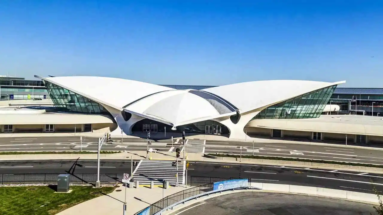 JFK Airport New York terminal building and passenger area